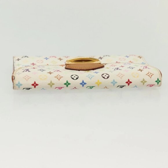 LOUIS VUITTON Multicolor Portefeuille Eugenie Wallet White M60053 LV Auth 142374 - Picture 7 of 16